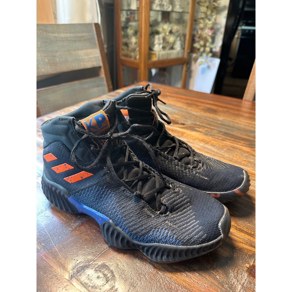 Adidas Pro Bounce 2018 Kristaps Porzingis PE Mens 9.5 Black Orange Blue‎ B41990